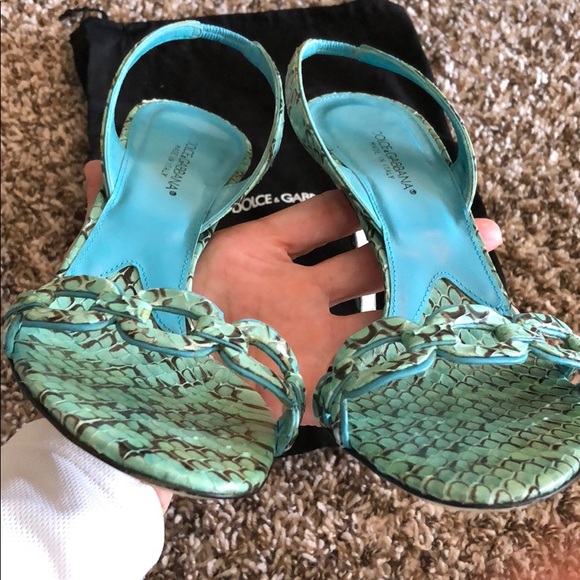 DOLCE & GABBANA WHIPS ACQUA SHOES - Picture 2 of 6